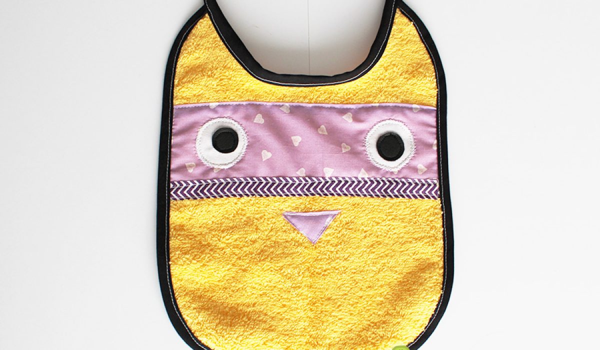 Bavoir jaune poussin Creakiwi