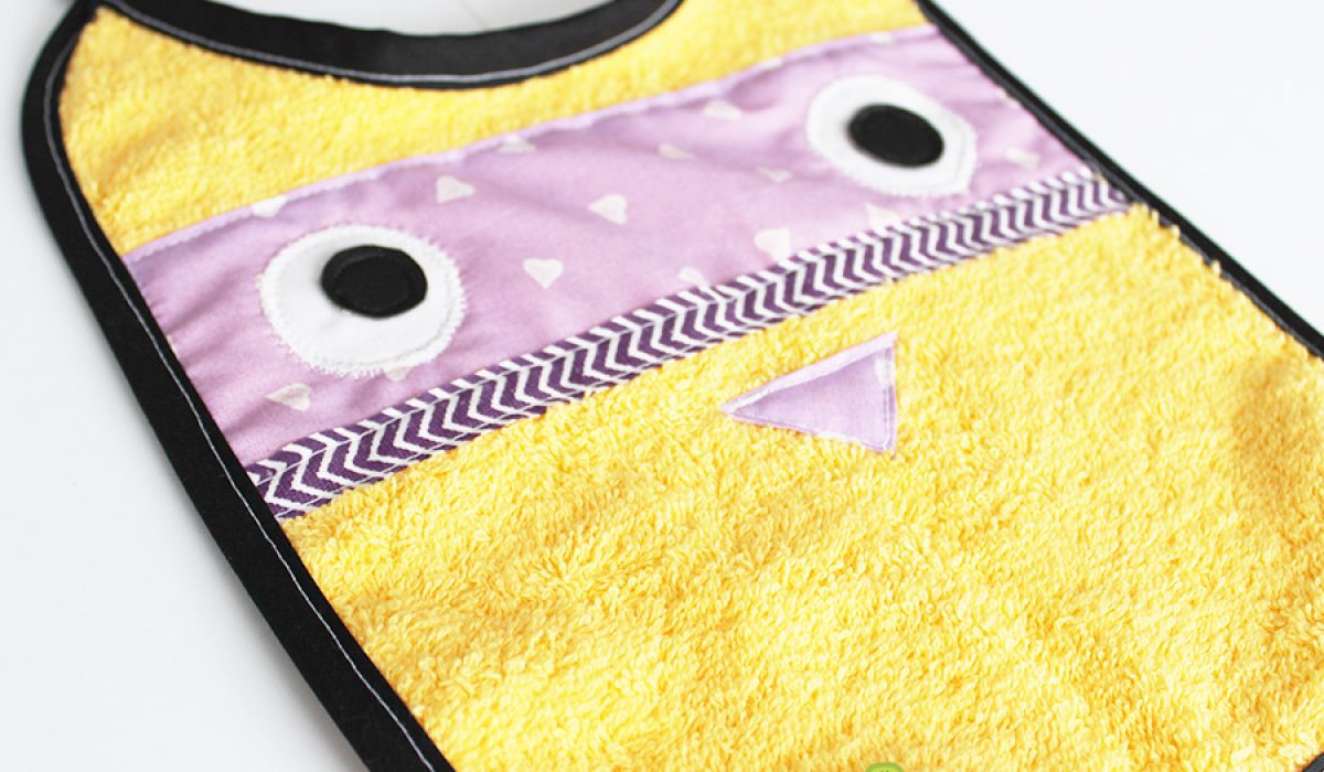 Bavoir jaune poussin Creakiwi