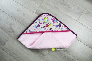 Sortie de bain rosette piou - Creakiwi