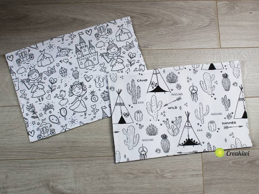 Set de table à colorier pour enfants impatients