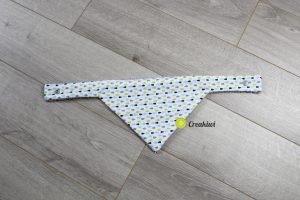 Bandana anti bavouille gris motif gouttes