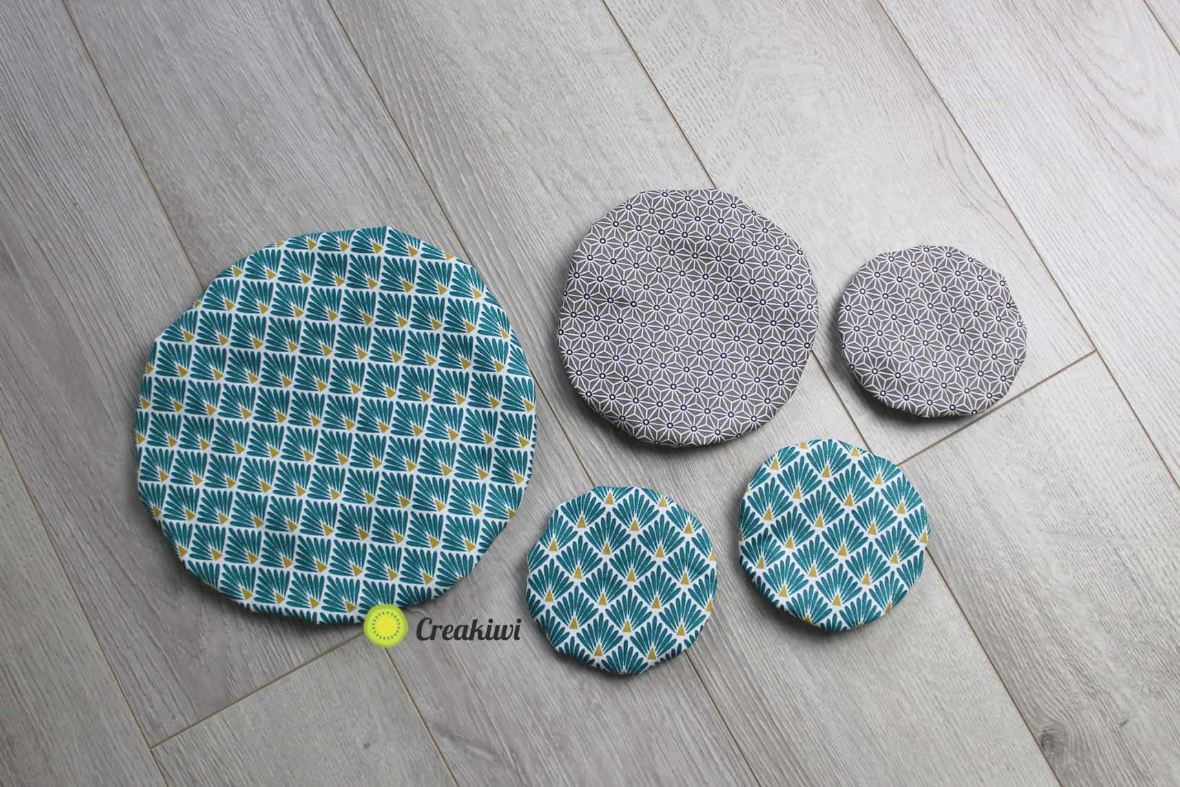 Les couvercles écologiques lavables et réutilisables