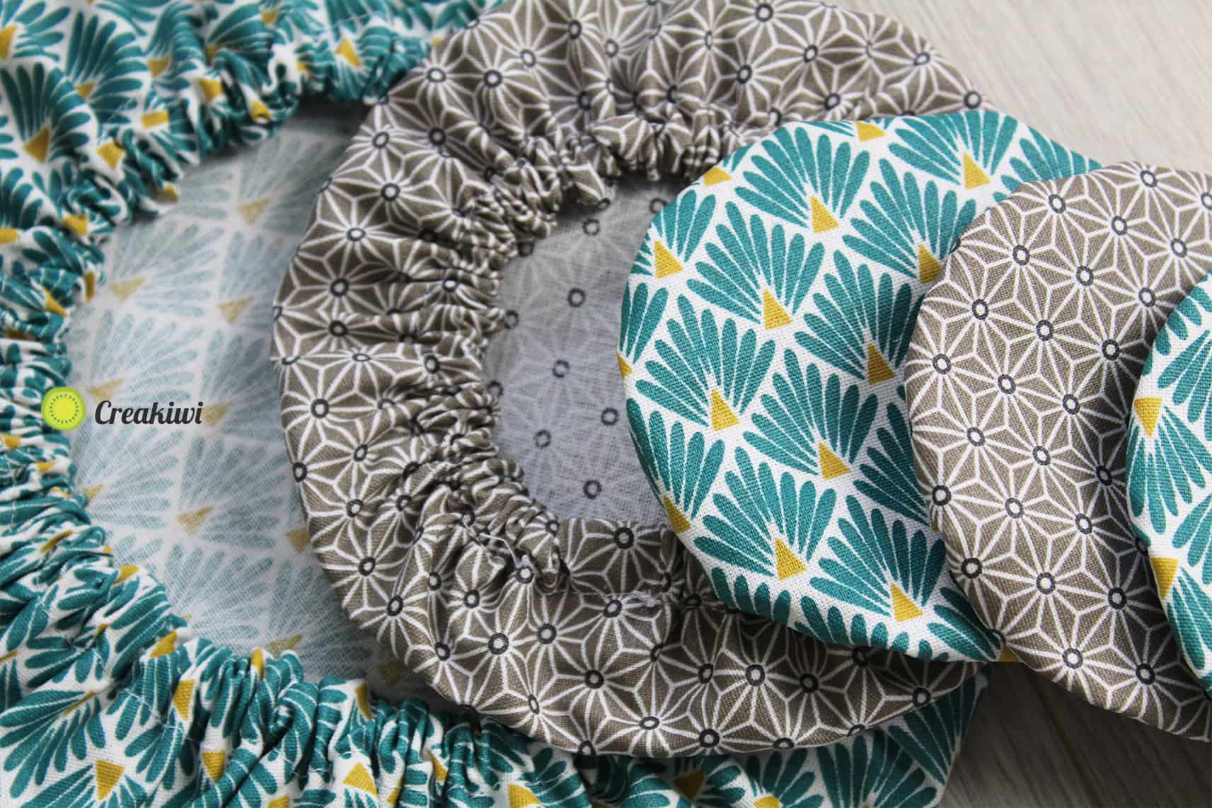 Les couvercles écologiques lavables et réutilisables