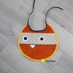 Bavoir Chat orange Creakiwi