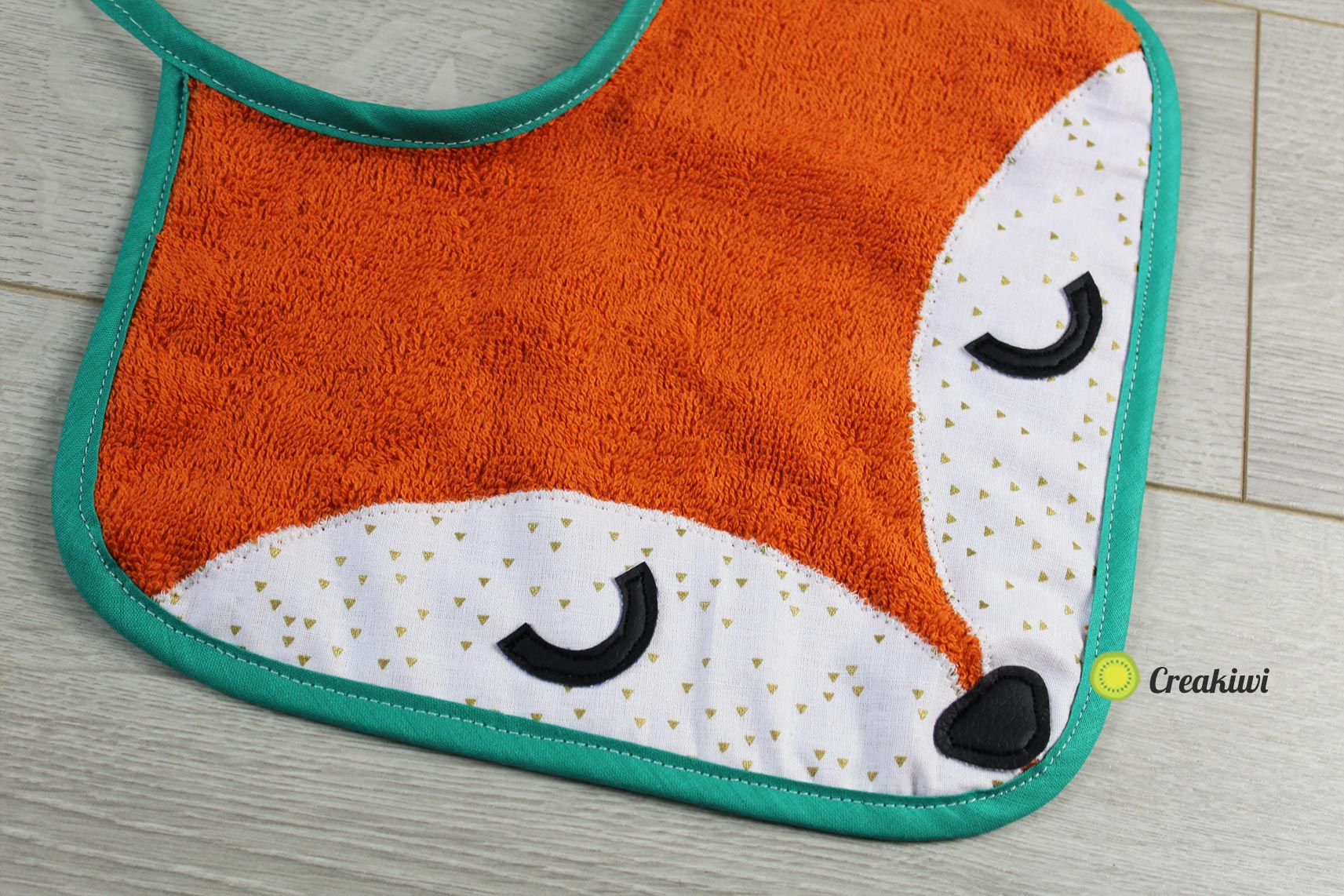 Bavoir renard roux Renardo Creakiwi