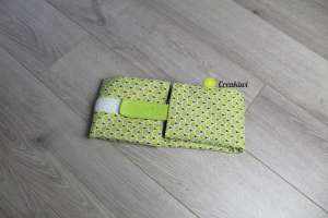 Emballage lavable vert pour sandwich demi-baguette