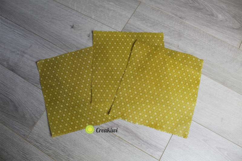 Lot de 3 Bee Wraps Jaune