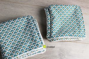 LOT de 10 lingettes 15x15cm pour bébé Creakiwi