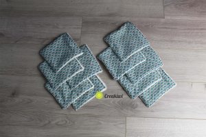 LOT de 10 lingettes 15x15cm pour bébé Creakiwi