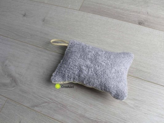 Eponge lavable verte et grise