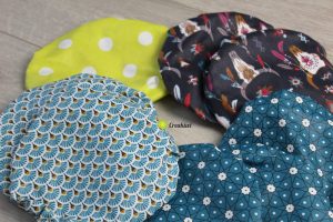 Lot de couvercles écologiques différents formats et motifs